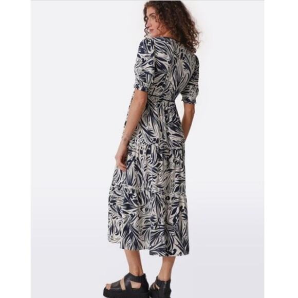 Ba&sh Calas Abstract Print Midi Dress Size XS - Picture 2 of 8